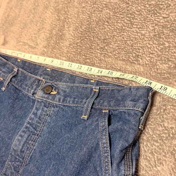 Carhartt FR Flame Resistant Work Pants Mens 38x32 Blue Cotton Carpenter Jeans - Picture 4 of 8